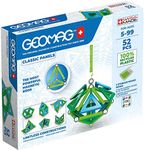 GEOMAG Magnetic Toys | Magnets for Kids | STEM-Endorsed Educational Building Set Made from 100 Percent Recycled Plastic | Storage Box | Age 5+ PANELS 52-Piece