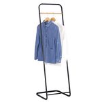 WOLTU Coat Racks Free Standing Clothes Rail Heavy Duty Garment Rack for Entrance, Bedroom, Hall, Hanging Rack Metal Black SR0078