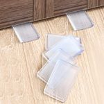 Tahikem 8 Pcs Plastic Clear Table Shims, Level Wedge for Home Furniture, Have Extreme Weight Capacity, Weather Resistant, Levelers for Wobbly Uneven Floors Fixing Door Stops (Transparent)