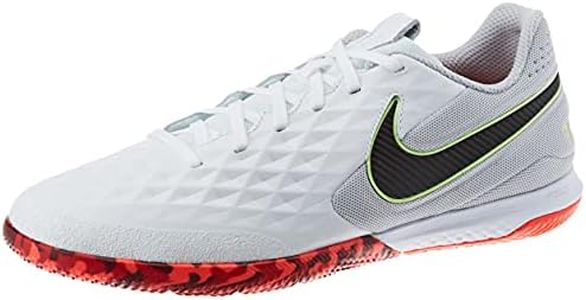NIKE React Legend 8 PRO IC, Sneaker Unisex-Adulto, Bianco (White/Black-Grey Fog-BRT Crimson-Ghost Green), 45.5 EU
