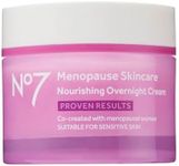 No7 Menopause Skincare Nourishing Overnight Cream - Hydrating Hyaluronic Night Cream for Dry, Sensitive Menopausal Skin - Skin Firming Lipids, Ceramides + Soy Isoflavones (50 ml)