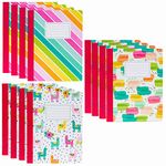 Pukka Pad, Carpe Diem 12-Pack Composition Notebook 70 Premium 80 GSM Ruled Sheets, Multi-Color