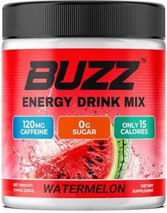 Morning Buzz Energy Drink Powder - Energy Boost Drink Mix - Sugar-Free Energy with Antioxidants - Morning Kickstart and Sports Nutrition Endurance Product - 30 Servings, Watermelon, 8 Ounces