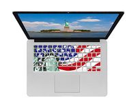 KB Covers Liberty Keyboard Cover for MacBook, MacBook Air 13-Inch and MacBook Pro, Red/White/Blue (Liberty-MW)