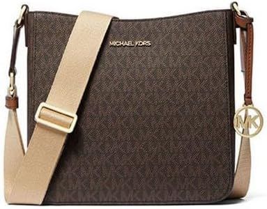 Michael Kors Small Leather Crossbody Bag (Brown)