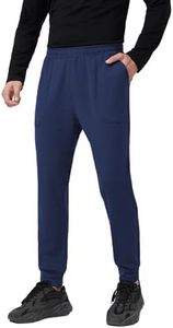 gyprprer Men's Merino Wool Base Layer Pants – Merino, Breathable, Quick Dry, Warm Thermal Leggings for Hiking, Running, Outdoor Sports Navy Blues