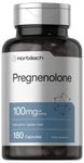 Horbäach Pregnenolone 100mg | 180 Capsules | Non-GMO and Gluten Free Supplement