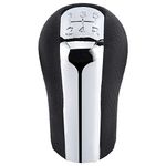 EBTOOLS Pookknop 5 Versnellingen Yaris 2012-5 Speed Car Gear Stick Shift Knob Head Gear Shift Knob Black + Silver Replacement for Toyota Corolla Rav4 Verso Avensis Yaris/Vitz