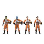 Star Wars The Vintage Collection X-Wing Pilot 4-Pack, Star Wars: Ahsoka 3.75 Inch Collectible Action Figures