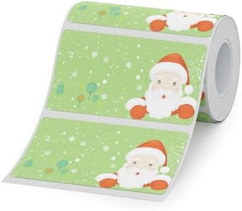 Christmas Labels for NIIMBOT B3S Label Printer, 2.76''x1.5'' (70x38mm) Thermal Sticker Label, Waterproof, Tear-Proof Thermal Label Paper, 1 Roll of 180 Self-Adhesive Labels