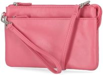 Mundi Brady Anti Theft Womens Cell Phone Crossbody Bag RFID Purse Wallet (Petunia)