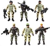 HAPTIME Army Men Action Figures Soldiers Toys with Accessories / SWAT Team Figure Military Playset for Boys Girls Children Kids 3 4 5 6 7 8 9 Years Old,Great as Christmas,Birthday(Special Troops)