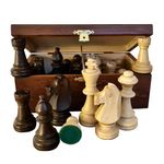 Classic STAUNTON Chess Pieces Set NO.6 in Mahogany Box | Master of Chess | CHESSMEN Wooden Chess Pieces Only - Handmade Tournament Chess Set Without Chess Board