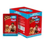Drools Adult Wet Dog Food, Real Chicken and Chicken Liver Chunks in Gravy,10 Pouches + 2 Pouches Free (12 x 60g)