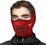 Naroo Z5H - Premium Anti-Fog 3D Chamber Breathable Half Balaclava Mask Neck Gaiter for Winter Skiing Snowboarding Biking (Samba)