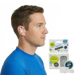 Earvolution Putty Buddies Earplugs for Swimming and Bathing - Doctor-Invented, Made in USA, Moldable Premium Silicone Plugs Help Prevent Swimmer's Ear, 3 Pair Pack - Clear