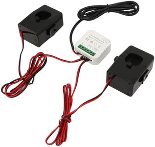 Smart Home Energy Monitor, WiFi Smart Energy Meter Single Phase Power Monitor Switch, Real Time Electricity Monitor Meter Solar Net Metering 2 300A CT Clamp Current Transformer