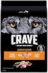 CRAVE Adult Dry Dog Food, Chicken Flavour, 5.44kg Bag