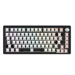 DrunkDeer Rapid Trigger Gaming Keyboard, TKL Mechanical Keyboards Magnetic Switch Keyboard RGB Wired USB Compact 82 Keys with Knob, Anti-Ghosting Black,No Keycap Barebones