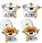 Chafing Dish Buffet Set 4 Pack, 5QT