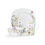 Mikasa Wildflower Garden 16-Piece Dinnerware Set, Service for 4