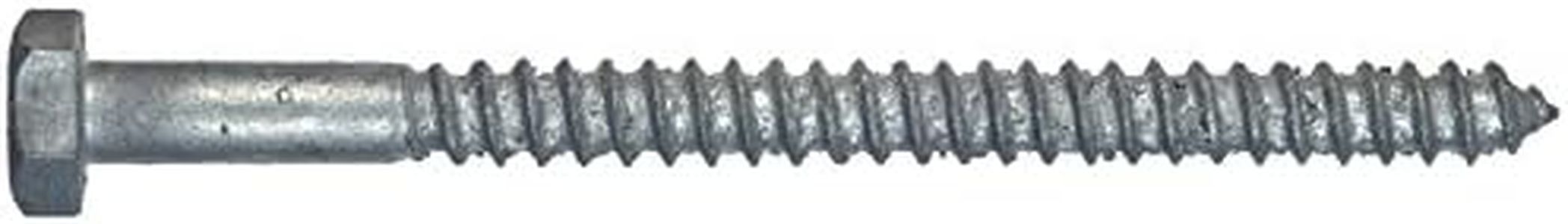 The Hillman Group 812074 Hot Dipped Galavanized Hex Lag Screw, 3/8 X 4-Inch, 50-Pack, Size: 4 inches;