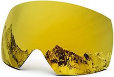 MAXJULI Ski Goggles M6 Magnetic Replacement Lens Only(Yellow Lens)