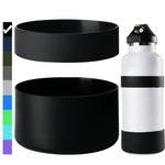 Miracredo 2 PCS Silicone Water Bottle Boot, Protective Silicone Sleeve, Anti-Slip Bottom Cover with Silicone Ring, BPA Free, Fit Simple Modern, Fit Iron Flask, Fit Thermoflask and for Hydro Flask
