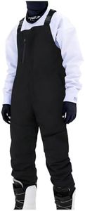 Men's Shell Snow Bibs Waterproof Windproof Ski Overalls Breathable Snow Pants with Adjustable Suspenders Zipper Pockets Black