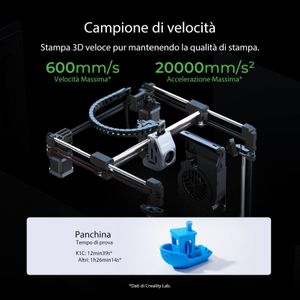 Creality K1C 3D Printer – 220x220x250mm High-Speed Desktop Printer
