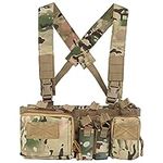 Tactical Assault Chest Rig 500D Molle Multicam Tactical Vest with Multi-Pockets