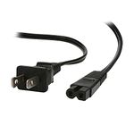 10-ft Replacement Polarized Power Cord, Works with VIZIO and Hisense TVs, DirecTV, Verizon, and Comcast Cable Boxes, VIZIO and Sanyo Soundbars, Blu-Ray and DVD Players,