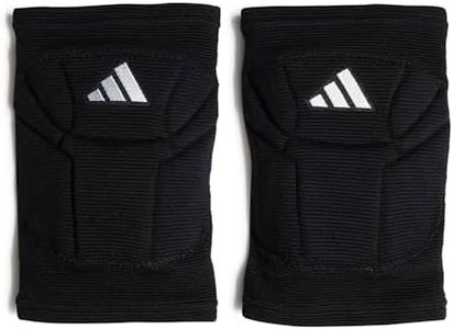 adidas unisex-adult Elite Volleyball Kneepads, Black/White, Large