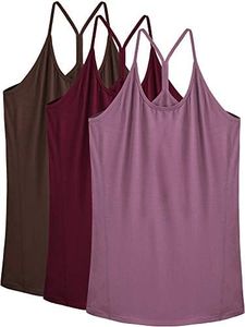 NELEUS Women's Workout Tank Top Racerback Yoga Tanks Athletic Gym Shirts, 8057 Rosy Brown/Coffee/Burgundy,3 Pack, Small