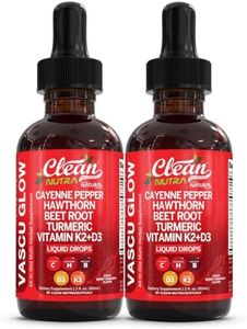 Clean Nutra Cayenne Pepper Drops Supplement Liquid + Hawthorn Berry, Vitamin D3 K2 Beet Root Powder, Ceylon Cinnamon, Turmeric Curcumin, Organic Panax Ginseng, Berberine Extract Organic (2)