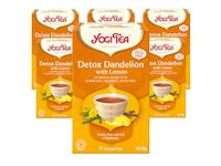 Yogi Tea, Detox Dandelion with Lemon, Organic Herbal Tea, Naturally Caffeine Free, Blend of Liquorice, Dandelion and Lemon, 6 Packs x 17 Tea Bags (102 Teabags Total)