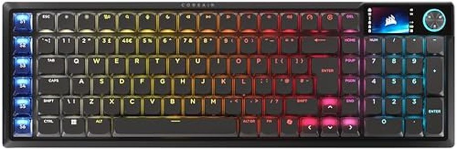 Corsair VANGUARD AIR 99 WIRELESS Low-Profile Optical-Mechanical RGB Gaming Keyboard – QWERTY UK, 99% Layout, OPX Switches, 8000Hz Hyper-Polling, Stream Deck Integration, Flashtap SOCD – Black
