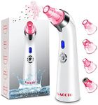 Blackhead Remover Pore Vacuum, Face Suction Pore Cleanser, 5 Suction Power Electric Blackhead Extractor Tool, 4 Probes, Blackhead Suction Remover for Women & Men (Pink)