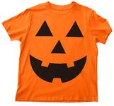 Whiskey and Oak Halloween Crew Neck T-Shirt, Pumpkin - Orange, Medium