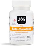 365 by Whole Foods Market, High-Potency Beta-Carotene, 7500mcg Vitamin A, 100 Vegan Capsules