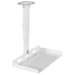 VIVO Universal Ceiling Extending Projector Tray Mount, Height Adjustable Projection, No Hole Installation, Hidden Cable Routing, White, MOUNT-VP08W