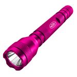 Police Security Maiden Ultra Bright Womens Flashlight (Pink) - Cree LED - 100 Lumens - 120 Meter Beam Distance - Lightweight, Small, and Compact - Water Resistant