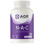 AOR - NAC Supplement 500mg N-Acetyl Cysteine, 120 Capsules - Mucus Relief, Bronchitis Relief, Mucus Clear, Respiratory and Detoxification Supplement - N-Acetyl-Cysteine NAC 500mg Capsules