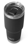 YETI Rambler Tumbler, Vaccum Insulated Stainless Steel Tumbler with Magslider Lid, Black, 30 oz (887 ml)