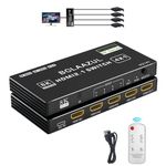 4K HDMI 2.1 Switch 120Hz 4 in 1 out, BolAAzuL 8K@60Hz HDMI 2.1 Splitter Switcher Selector Box 4-Port with Remote 4K 120Hz 2K 144Hz, HDMI 4x1 HDR, 48Gbps, CEC, Dolby Vision, for Xbox Series X PS5