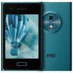 HMD Touch 4G, World's First Hybrid Phone | Enjoy Chatting & Video Calls via Express Chat (Works with Android & iOS), Cloud Phone Apps, Wi-Fi & Hotspot, 1 Year Replacement Guarantee | Cyan