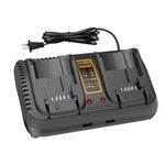 ANTRobut DCB102 2-Port Charger for Dewalt 20V MAX Charger DCB115 DCB112 Comaptible with DCB120 DCB200 DCB205 DCB204, with 2 USB Ports