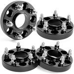 KSP 5X114.3mm Wheel Spacers 20mm Fit For A-c-c-o-r-d Civic CR-V Element Acura CL ILX RSX TLX TSX MDX Forged Hubcentric 64.1mm bore, 12x1.5 Studs Black FOR 5 Lug Tires(4pcs)