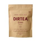 DIRTEA Chai Latte - With Lion's Mane, Vitamin B Complex, Tremella, Reishi, and Aromatic Spices - 2,400mg per Serving - 180g - 30 Servings