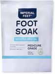 Pedicure Quality Foot Soak with Tea Tree Oil & Epsom Salt | Helps Treat Nail Fungus Athletes Foot | Anti Fungal Nail Treatment | Foot Moisturiser & Deodorizer Feet Soak | Exfoliating Foot Soak